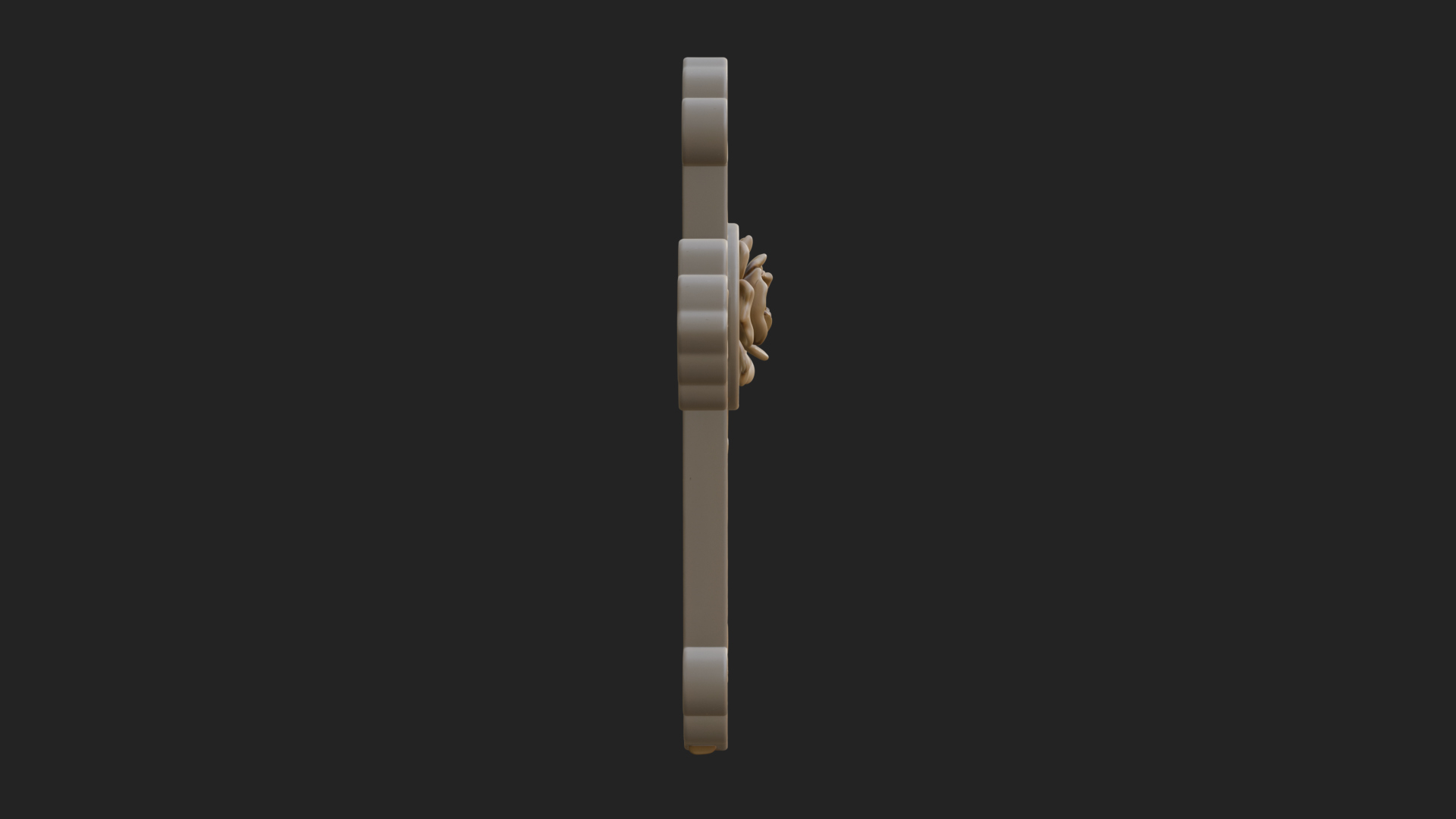 Carved Relief Wall Cross Design 31 3D Print Model 3D Model