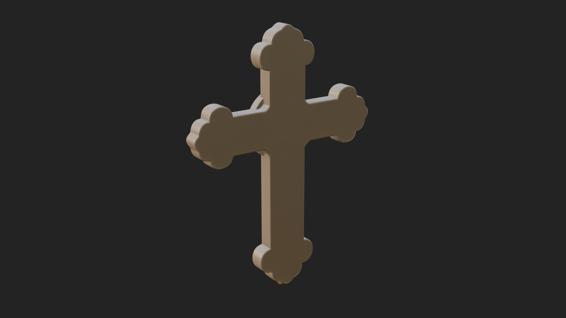 Carved Relief Wall Cross Design 31 3D Print Model 3D Model