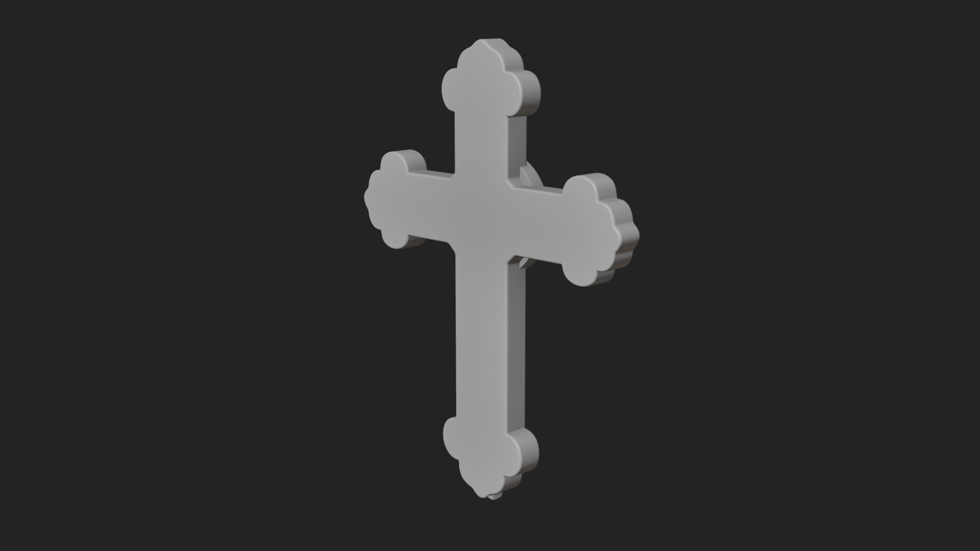 Carved Relief Wall Cross Design 31 3D Print Model 3D Model