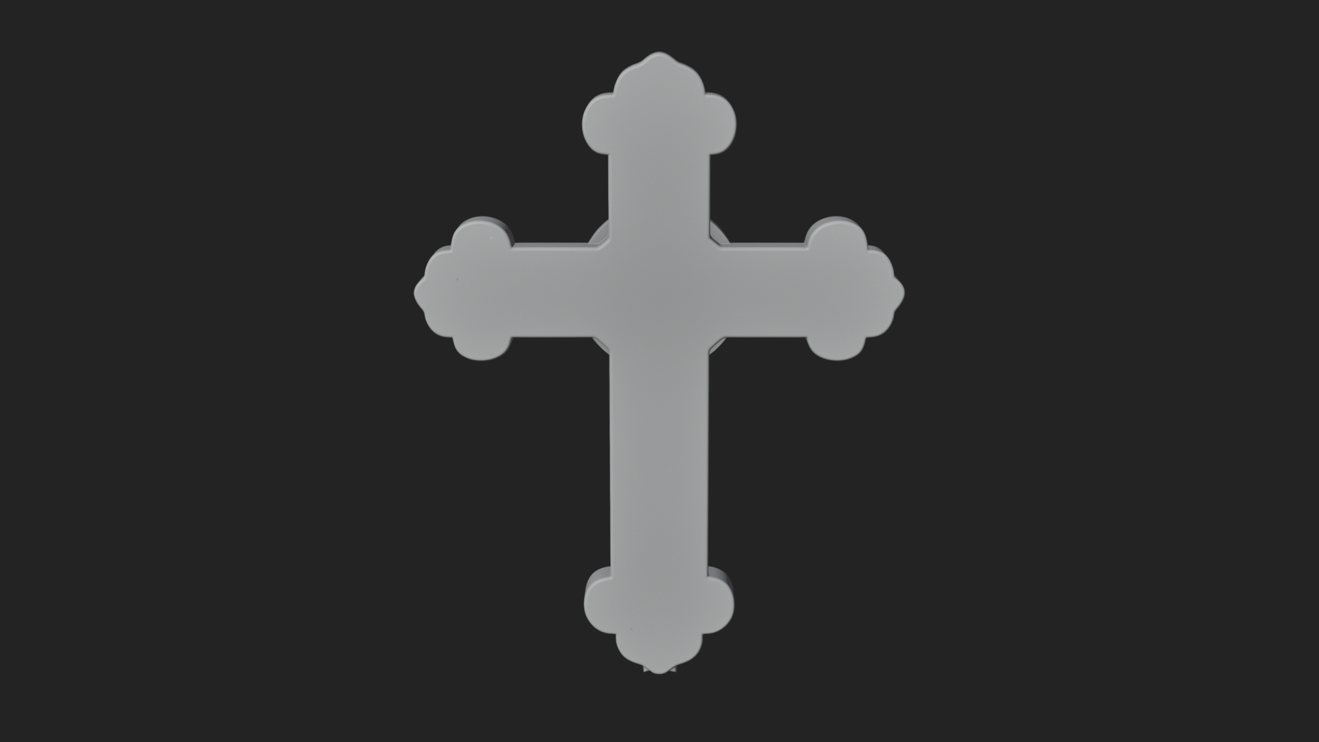 Carved Relief Wall Cross Design 31 3D Print Model 3D Model