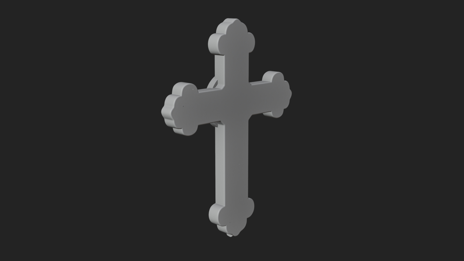 Carved Relief Wall Cross Design 31 3D Print Model 3D Model