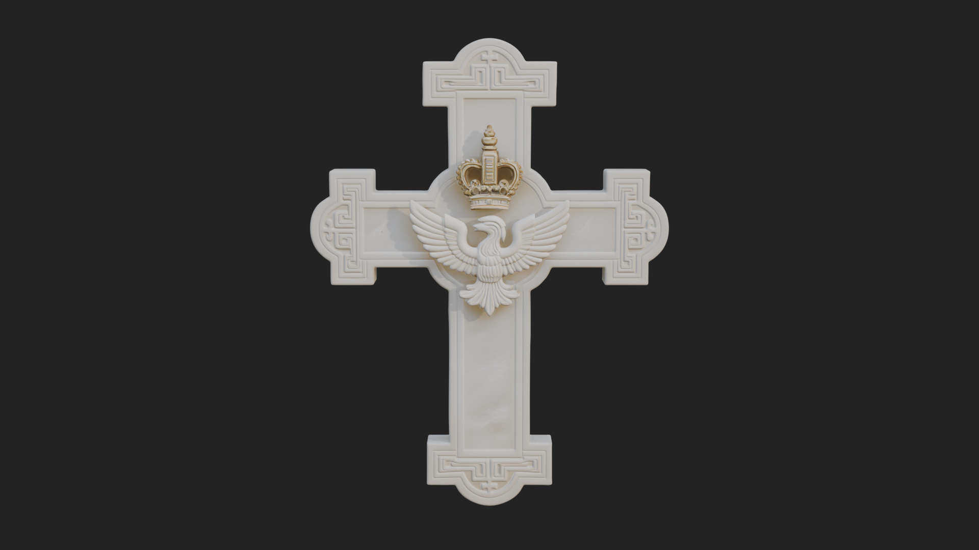 Carved Relief Wall Cross Design 311 3D Print Model 3D Model