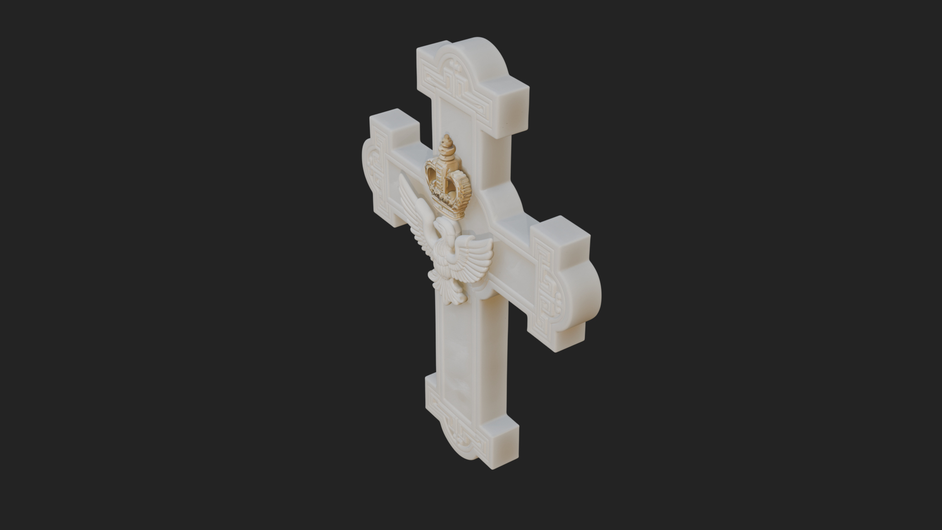 Carved Relief Wall Cross Design 311 3D Print Model 3D Model