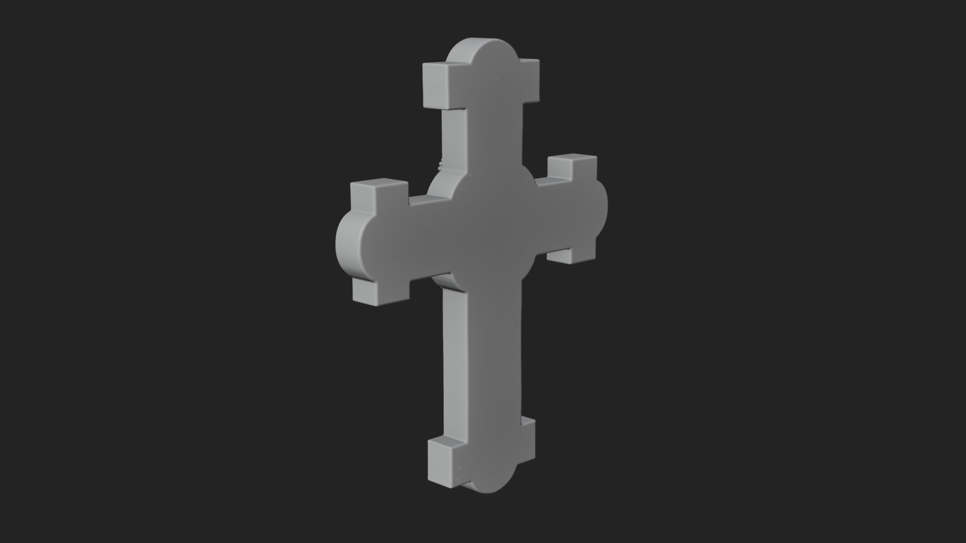 Carved Relief Wall Cross Design 311 3D Print Model 3D Model