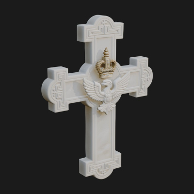 Carved Relief Wall Cross Design 311 3D Print Model