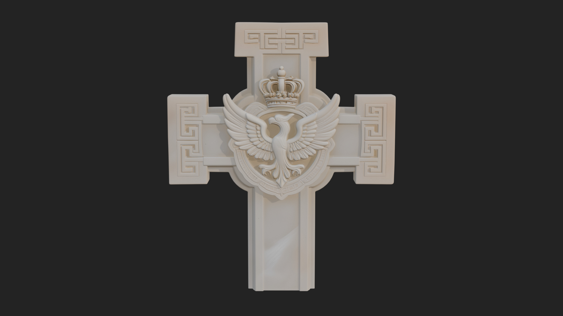 Carved Relief Wall Cross Design 313 3D Print Model 3D Model