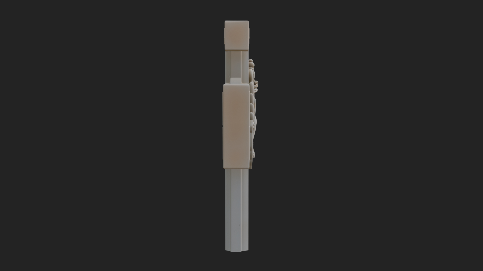 Carved Relief Wall Cross Design 313 3D Print Model 3D Model