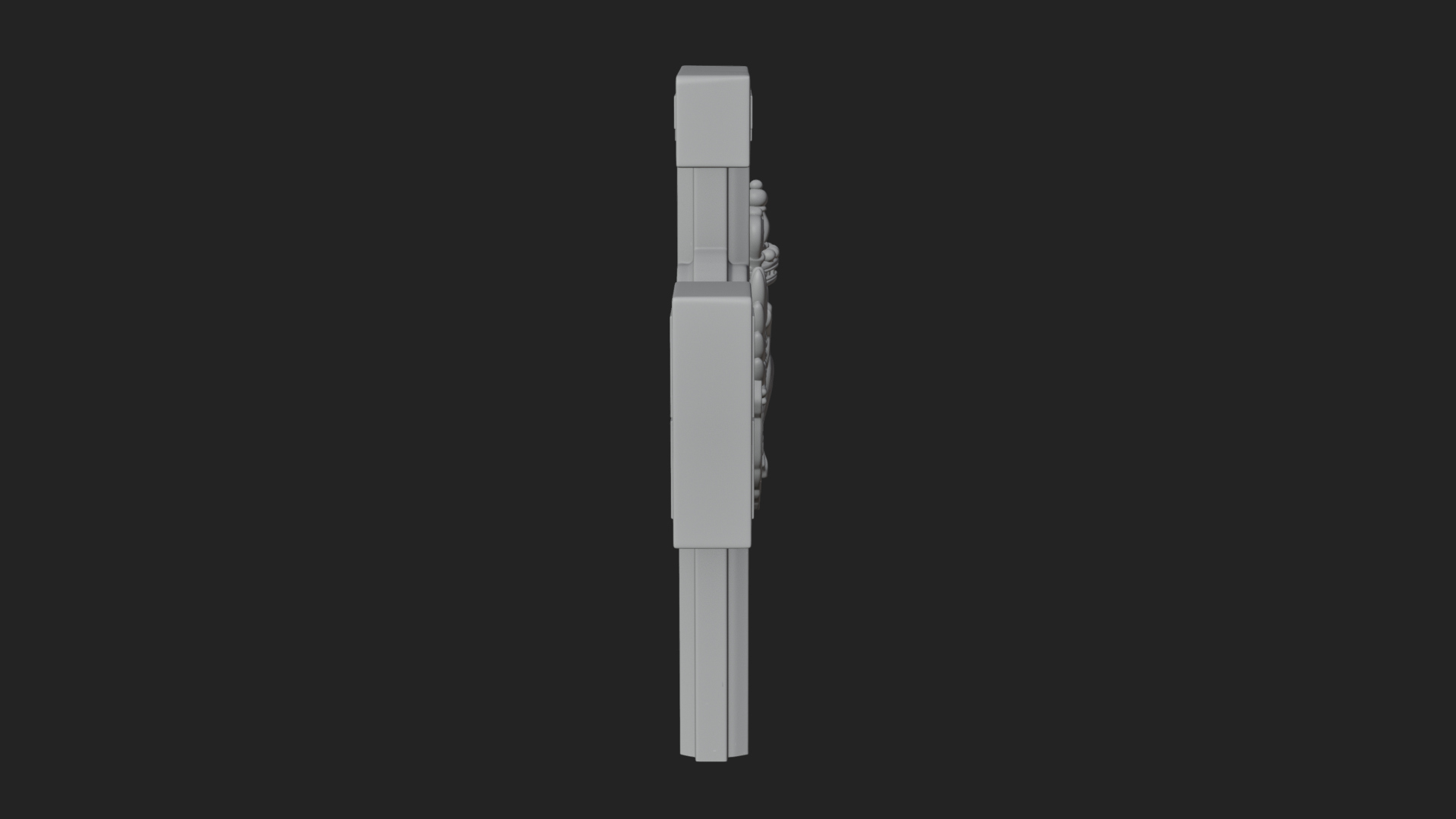 Carved Relief Wall Cross Design 313 3D Print Model 3D Model