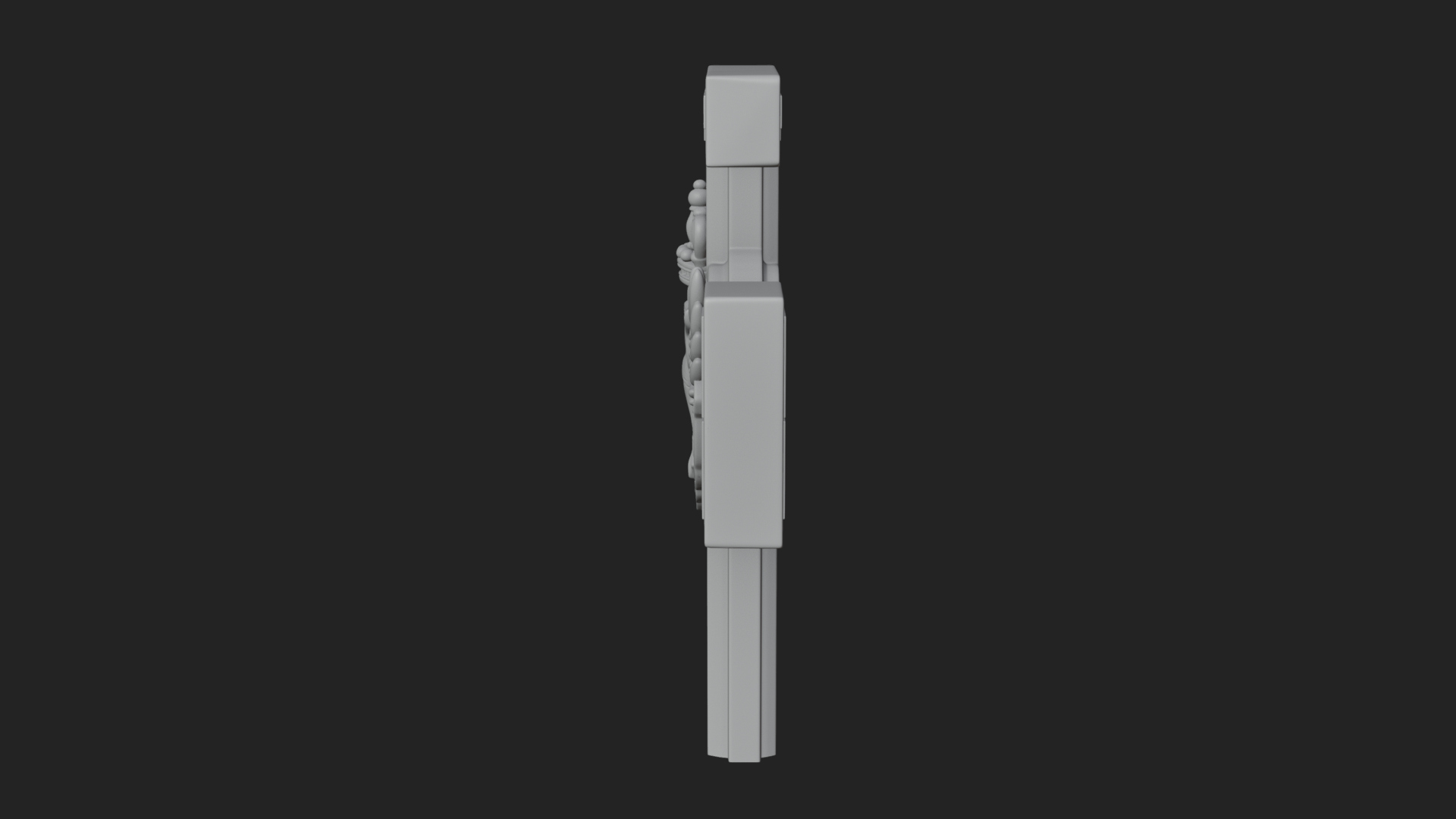 Carved Relief Wall Cross Design 313 3D Print Model 3D Model