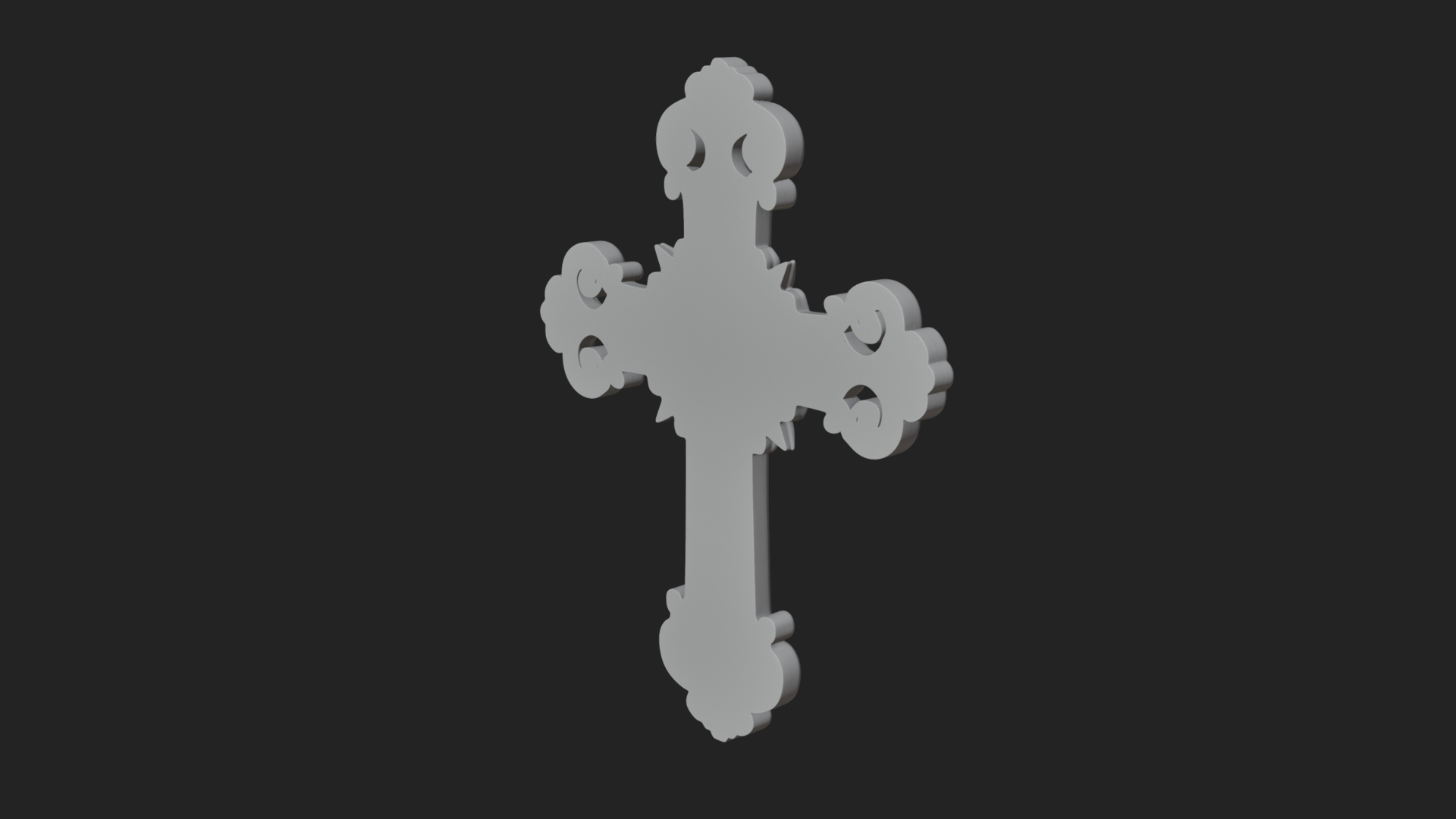 Carved Relief Wall Cross Design 315 3D Print Model 3D Model
