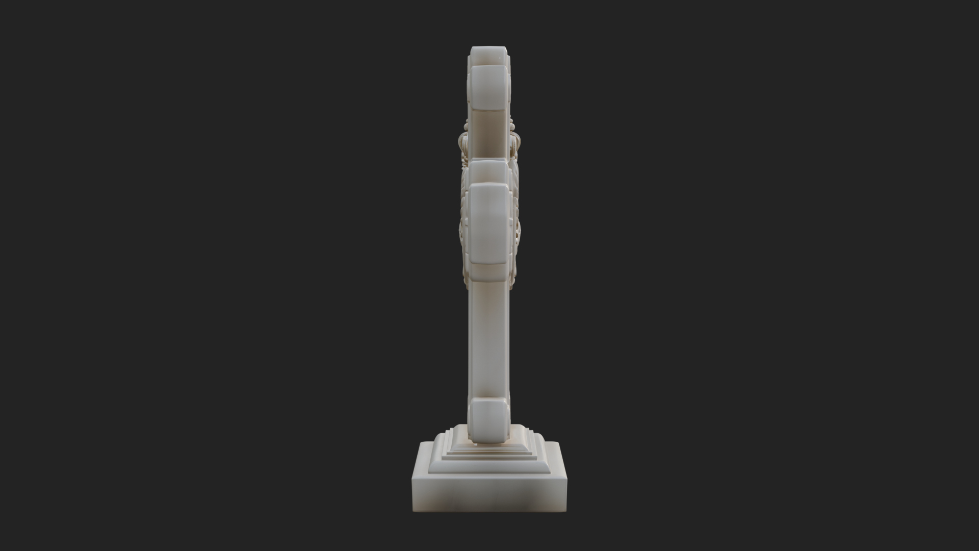 Carved Relief Wall Cross Design 317 3D Print Model 3D Model