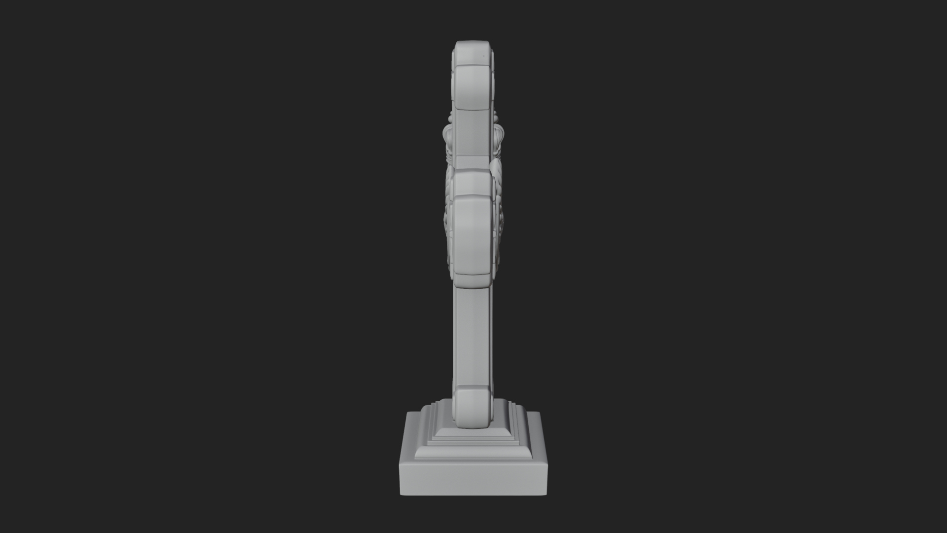 Carved Relief Wall Cross Design 317 3D Print Model 3D Model