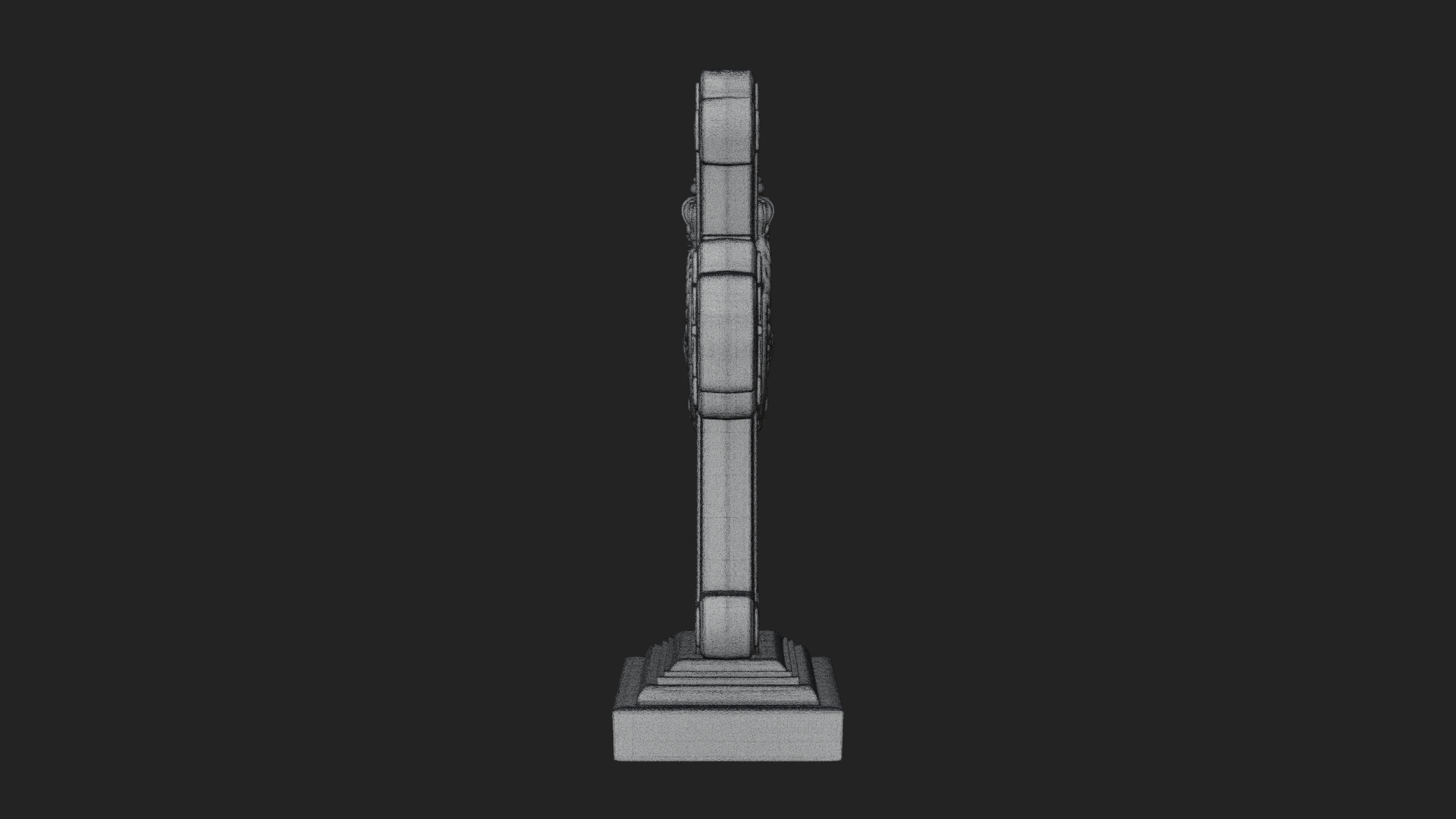 Carved Relief Wall Cross Design 317 3D Print Model 3D Model