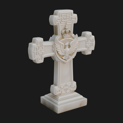 Carved Relief Wall Cross Design 317 3D Print Model