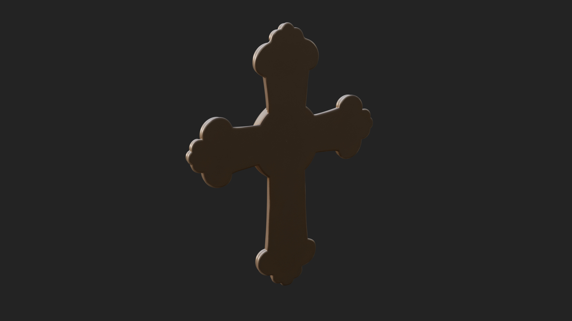Carved Relief Wall Cross Design 318 3D Print Model 3D Model