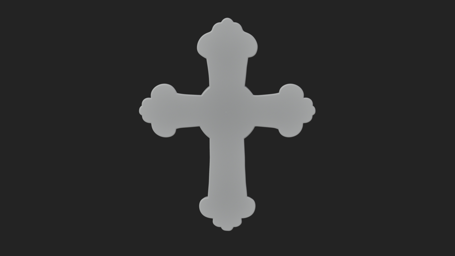 Carved Relief Wall Cross Design 318 3D Print Model 3D Model
