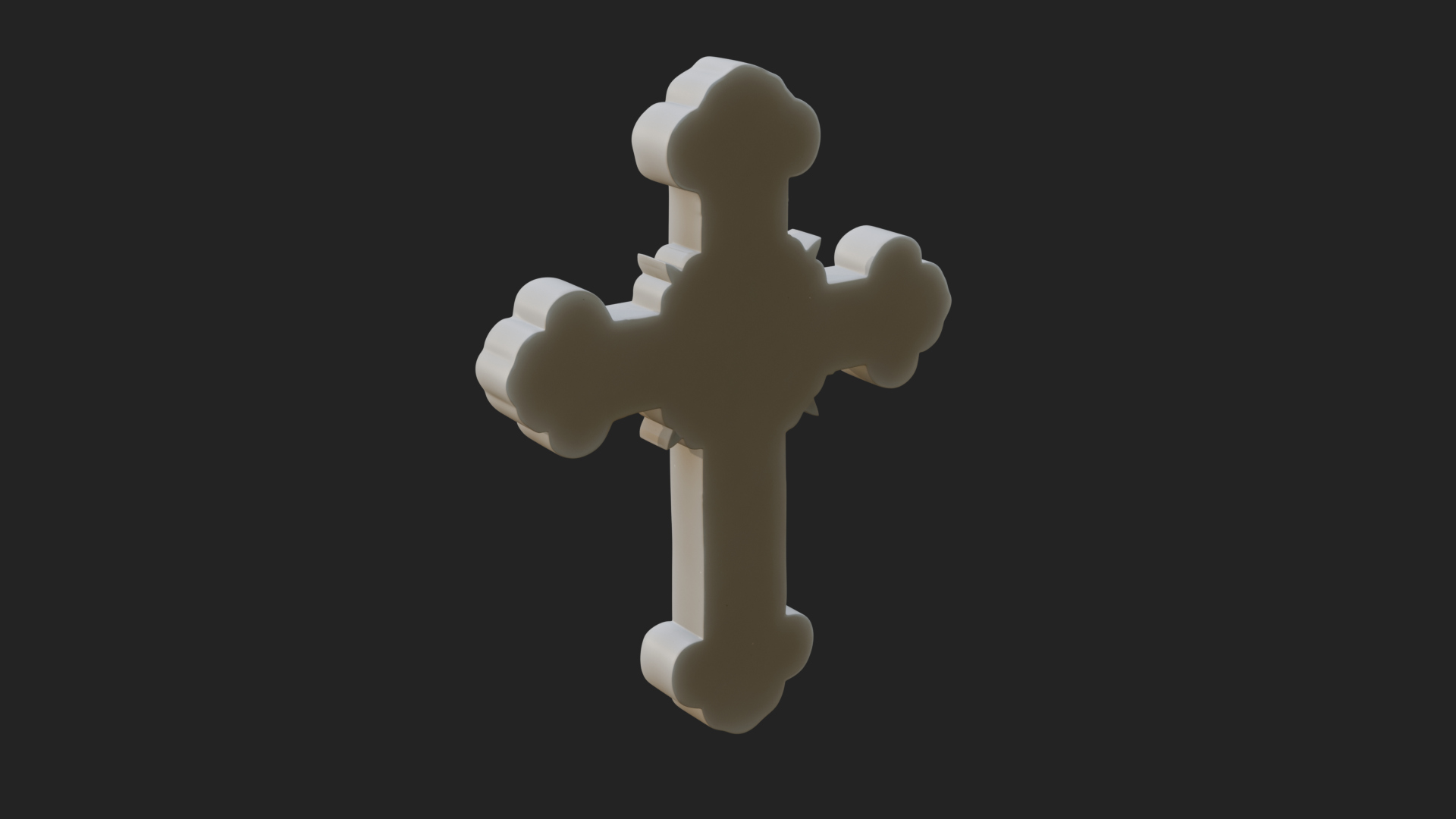 Carved Relief Wall Cross Design 32 3D Print Model 3D Model