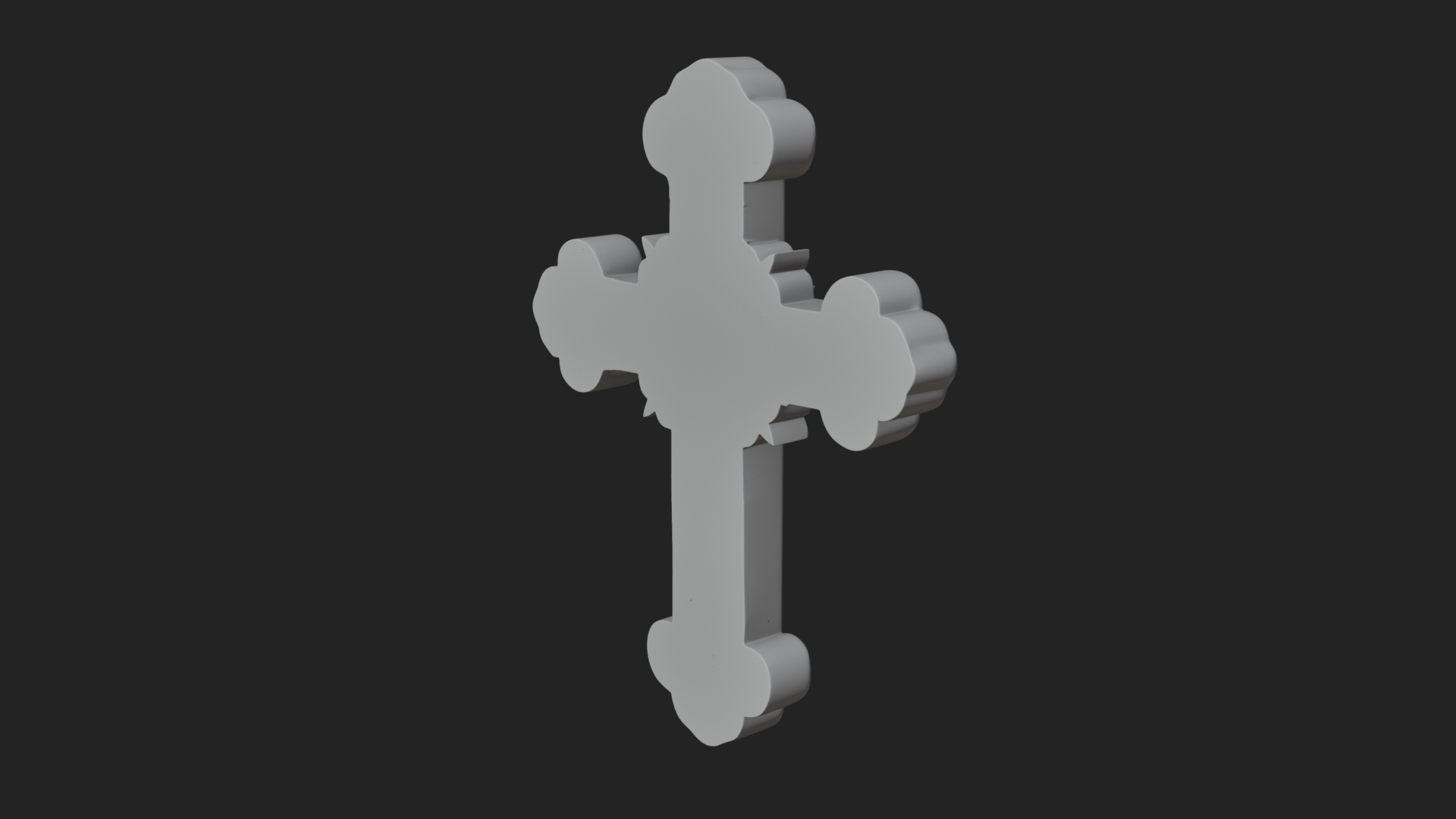 Carved Relief Wall Cross Design 32 3D Print Model 3D Model
