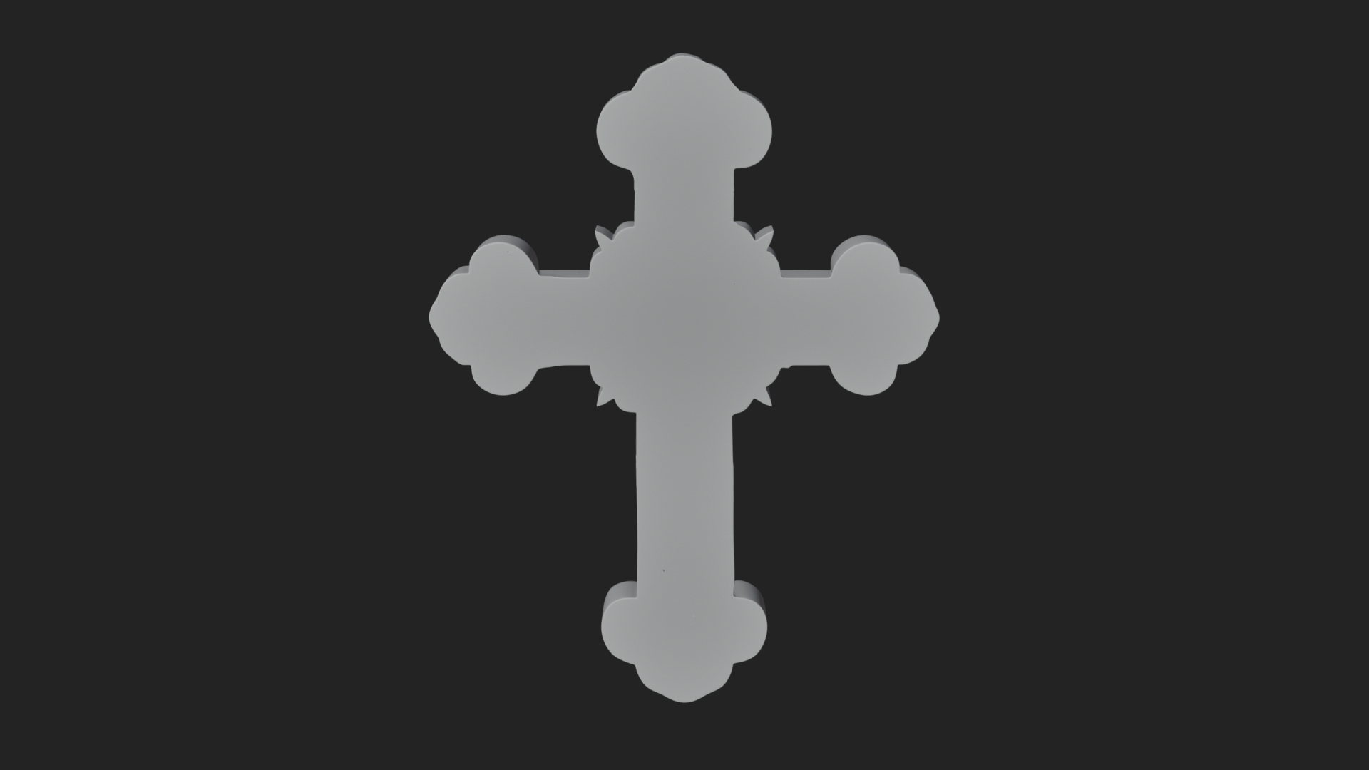 Carved Relief Wall Cross Design 32 3D Print Model 3D Model