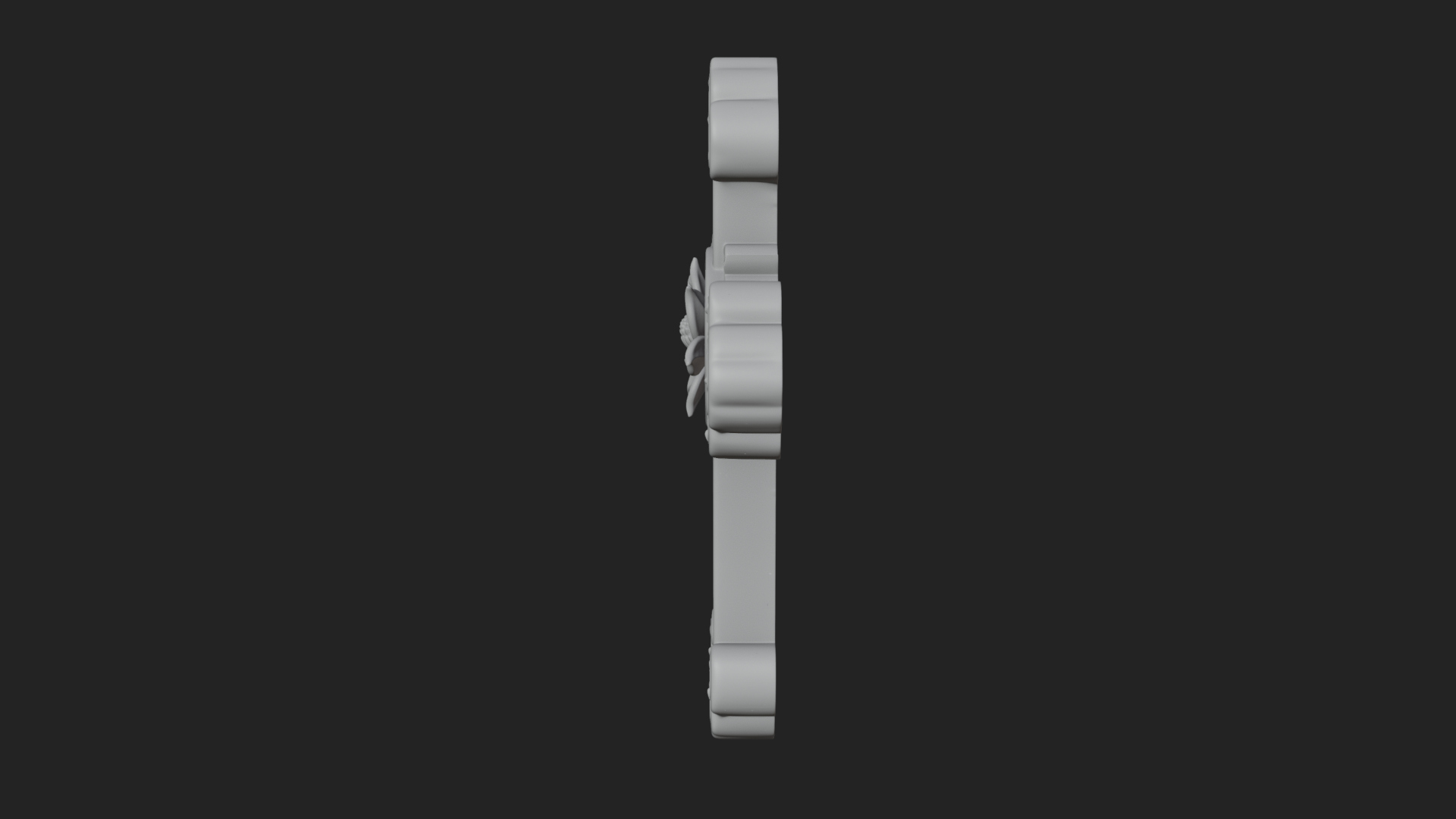 Carved Relief Wall Cross Design 32 3D Print Model 3D Model