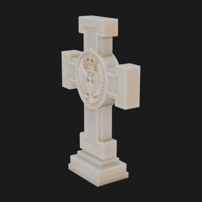 Carved Relief Wall Cross Design 320 3D Print Model