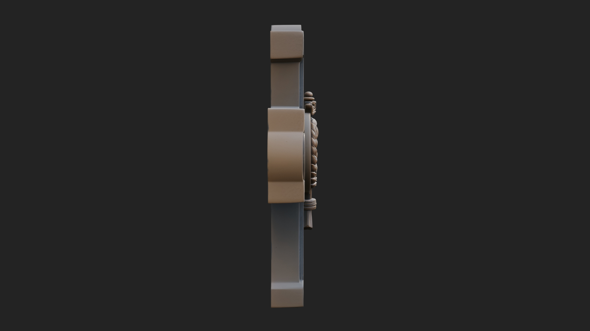 Carved Relief Wall Cross Design 321 3D Print Model 3D Model