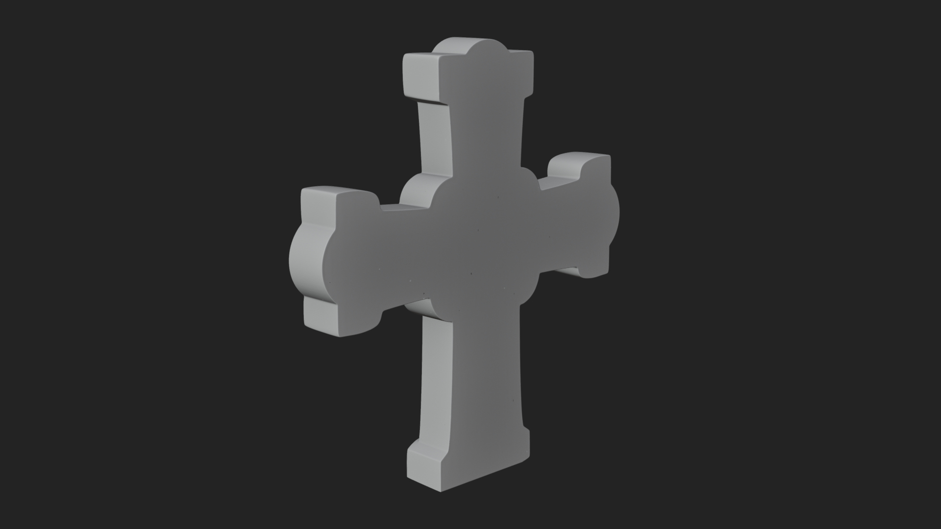 Carved Relief Wall Cross Design 321 3D Print Model 3D Model