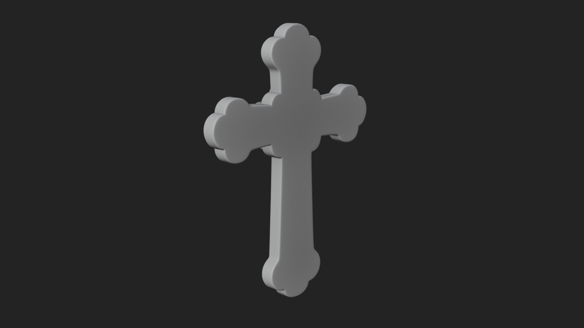Carved Relief Wall Cross Design 322 3D Print Model 3D Model