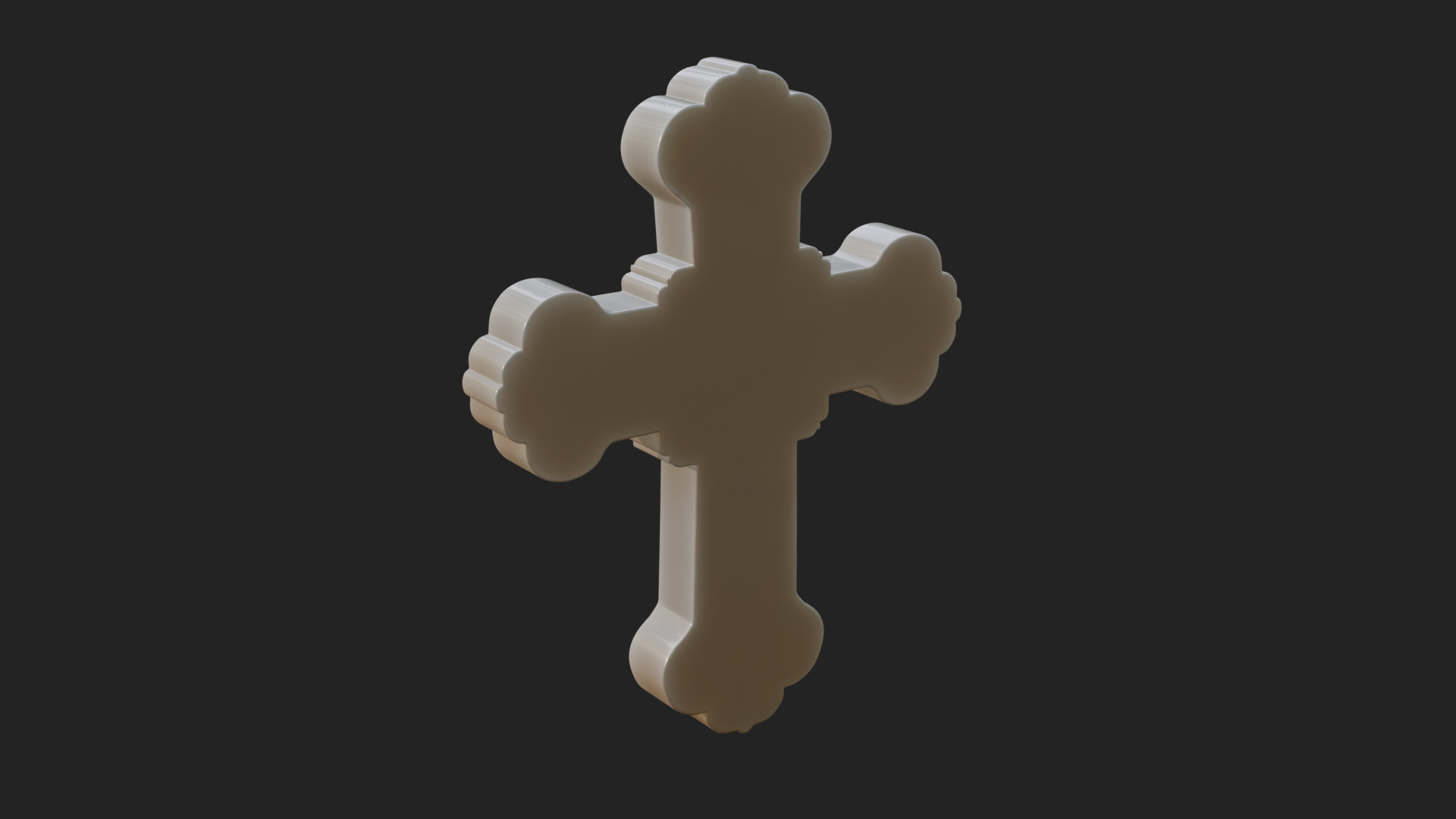Carved Relief Wall Cross Design 323 3D Print Model 3D Model