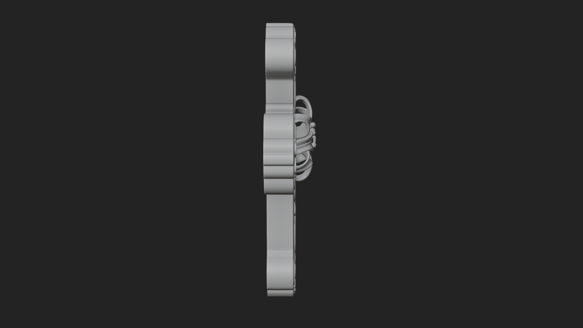 Carved Relief Wall Cross Design 323 3D Print Model 3D Model