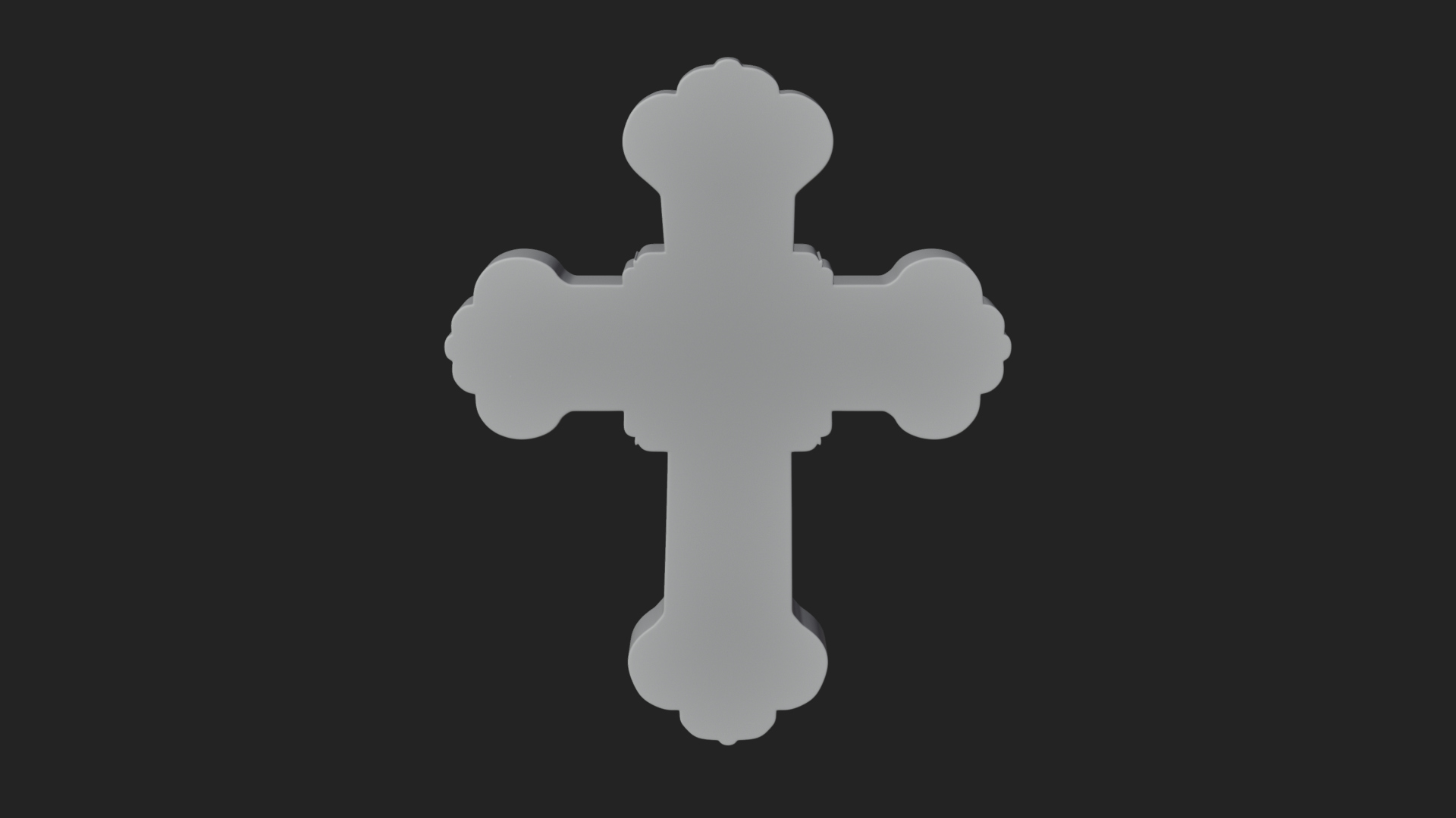 Carved Relief Wall Cross Design 323 3D Print Model 3D Model