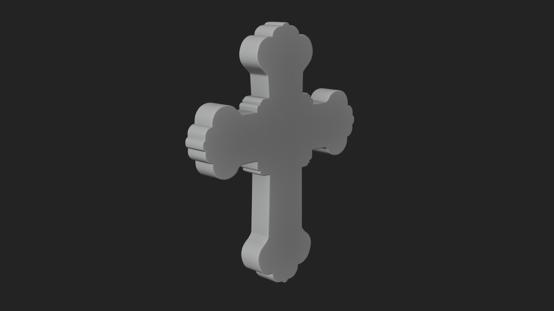 Carved Relief Wall Cross Design 323 3D Print Model 3D Model