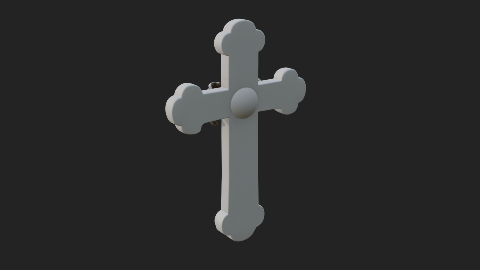 Carved Relief Wall Cross Design 324 3D Print Model 3D Model