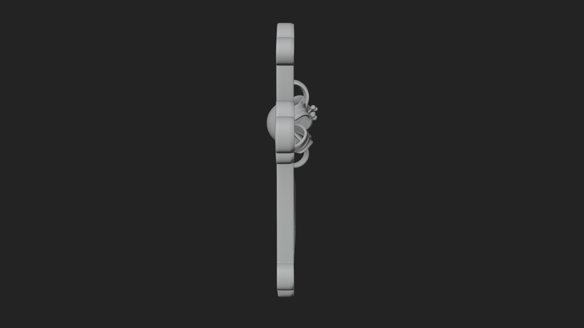 Carved Relief Wall Cross Design 324 3D Print Model 3D Model