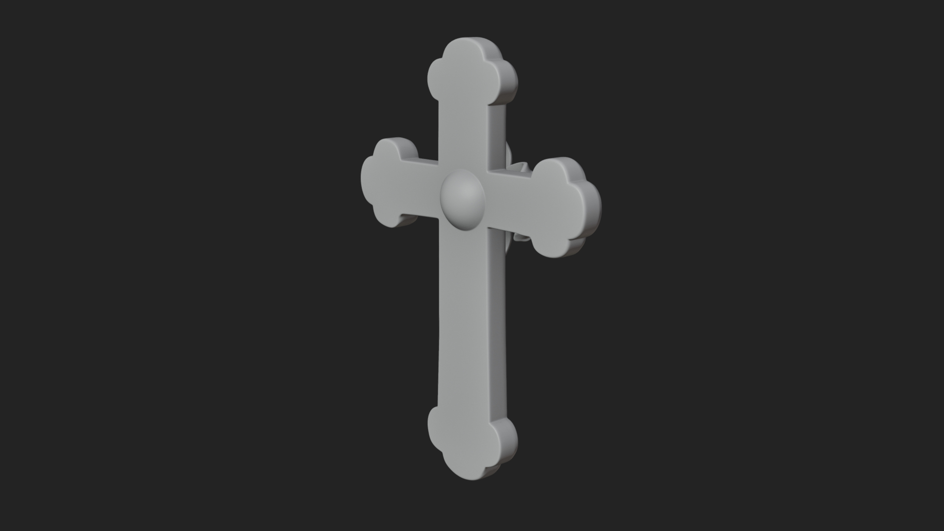 Carved Relief Wall Cross Design 324 3D Print Model 3D Model