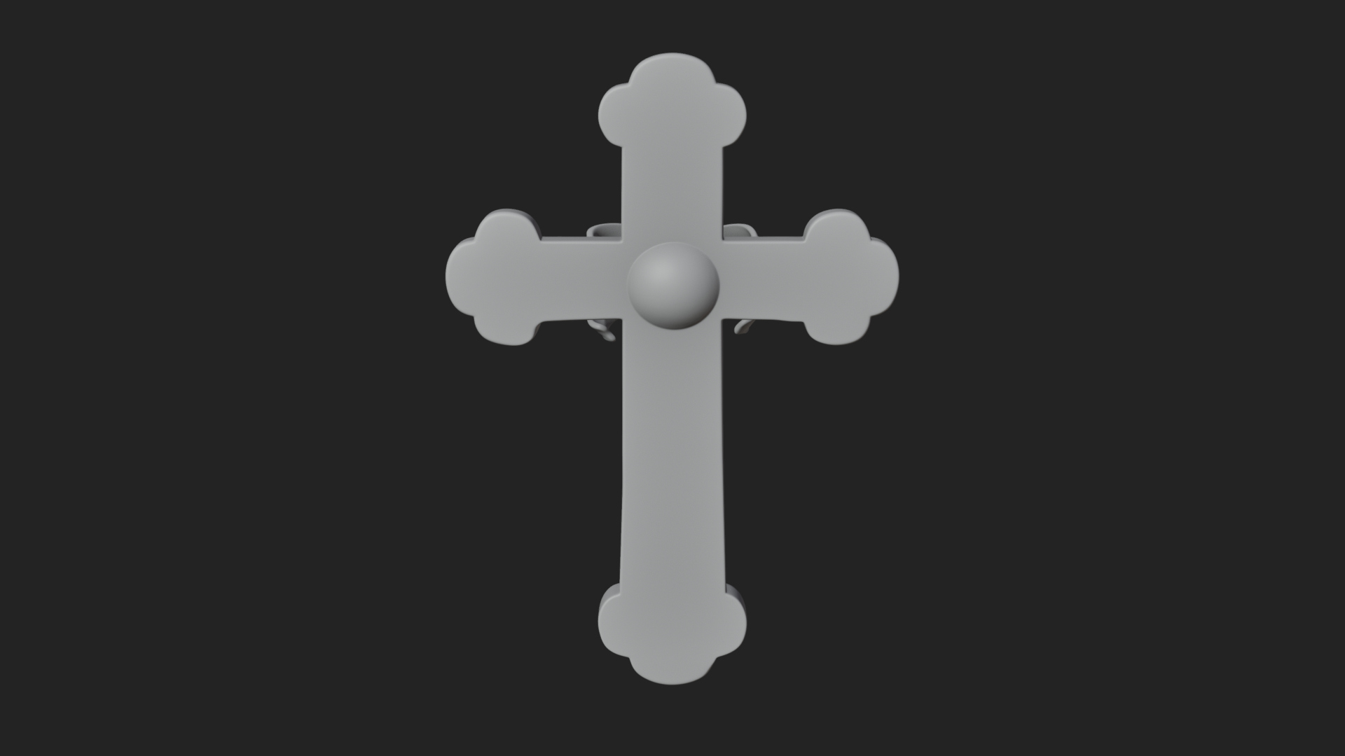 Carved Relief Wall Cross Design 324 3D Print Model 3D Model