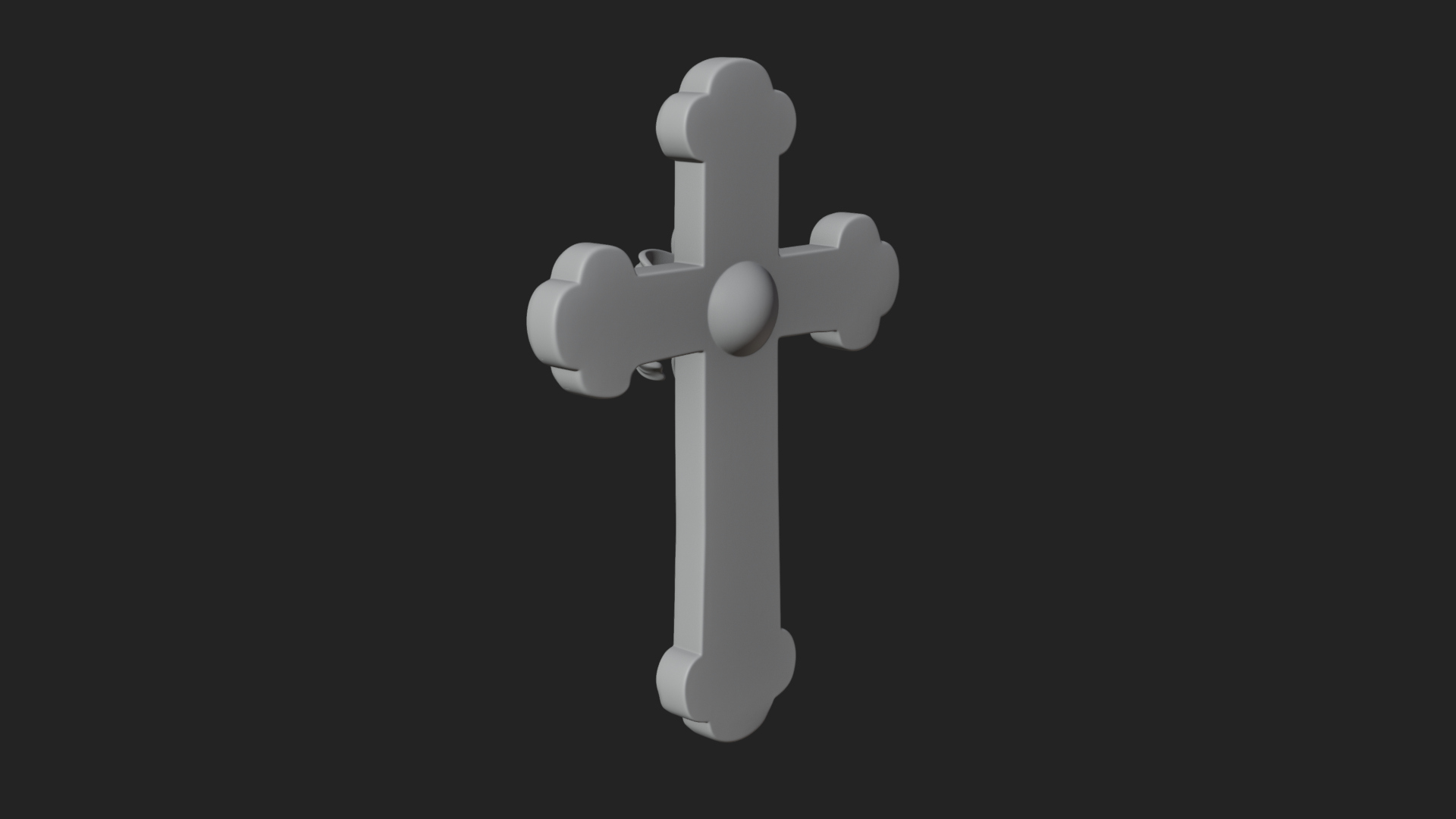 Carved Relief Wall Cross Design 324 3D Print Model 3D Model