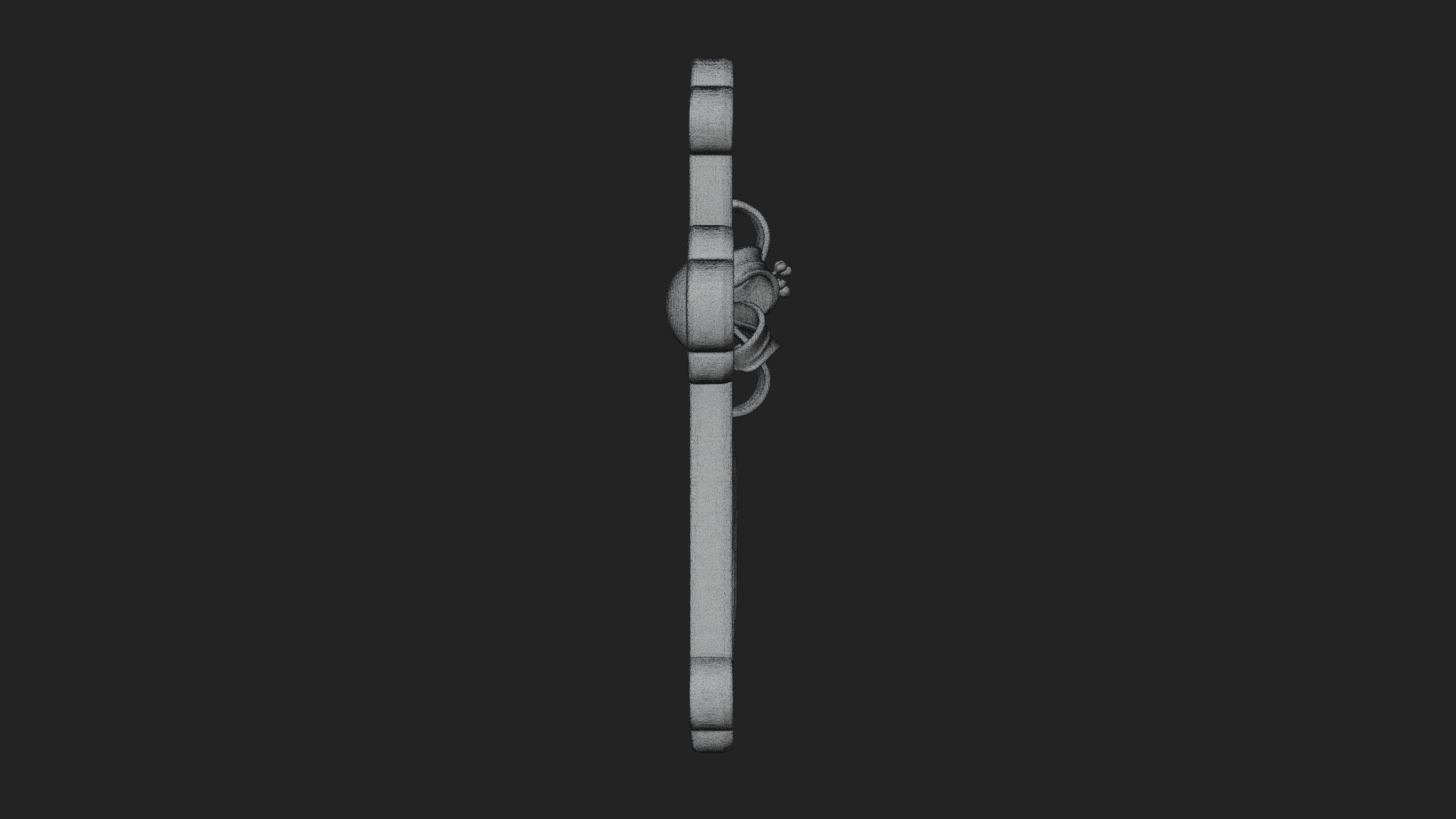 Carved Relief Wall Cross Design 324 3D Print Model 3D Model