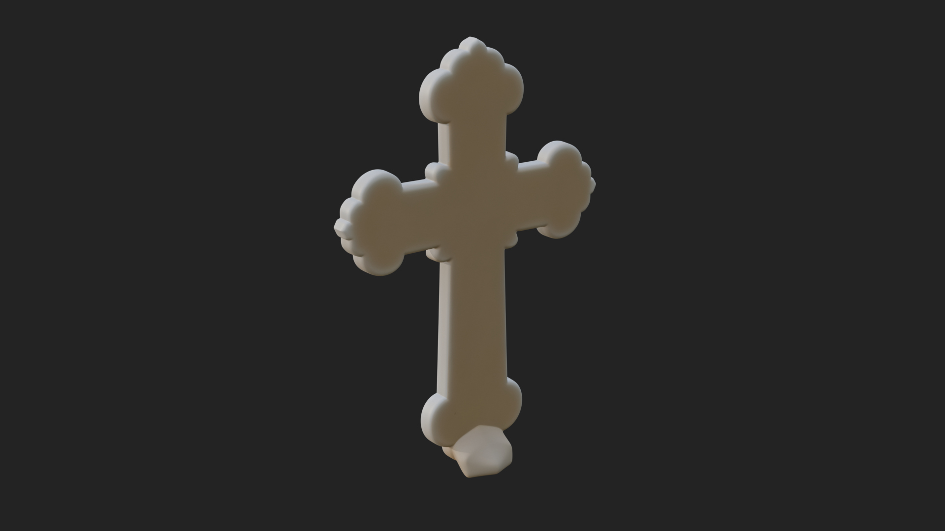 Carved Relief Wall Cross Design 325 3D Print Model 3D Model