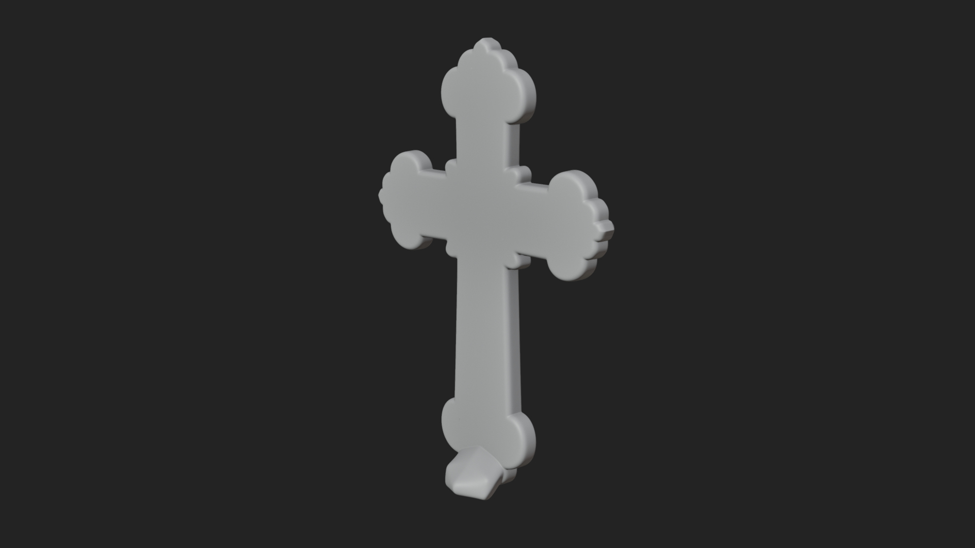 Carved Relief Wall Cross Design 325 3D Print Model 3D Model