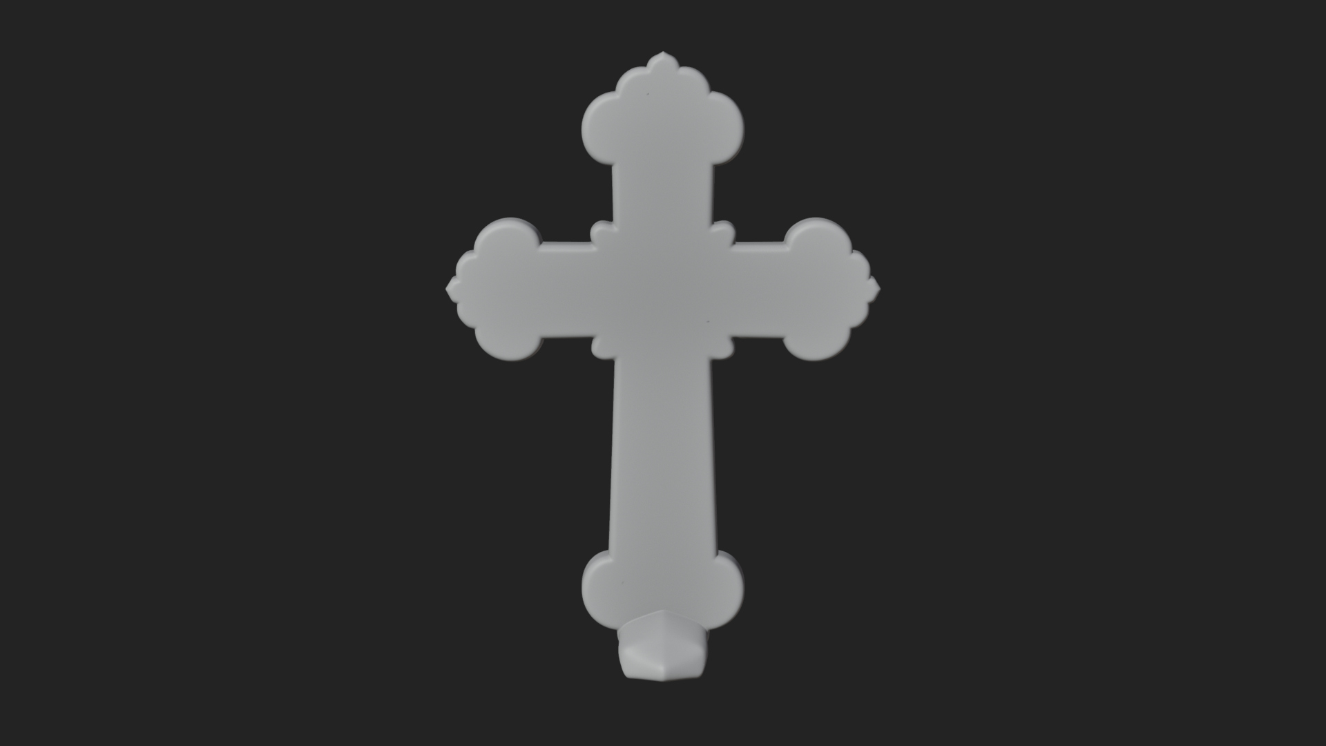 Carved Relief Wall Cross Design 325 3D Print Model 3D Model