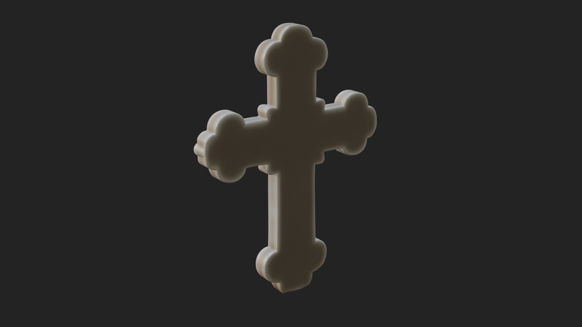 Carved Relief Wall Cross Design 327 3D Print Model 3D Model