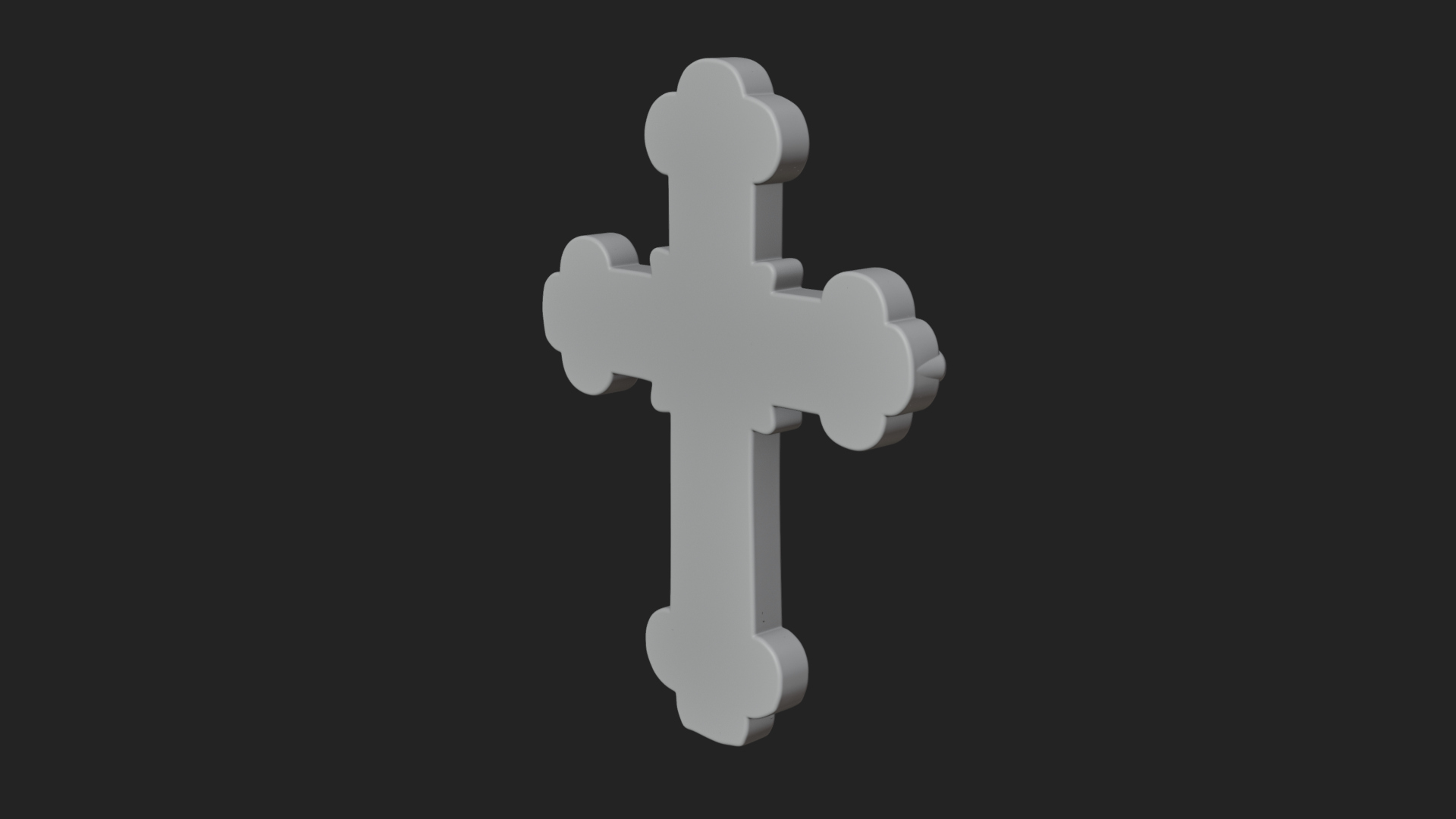 Carved Relief Wall Cross Design 327 3D Print Model 3D Model