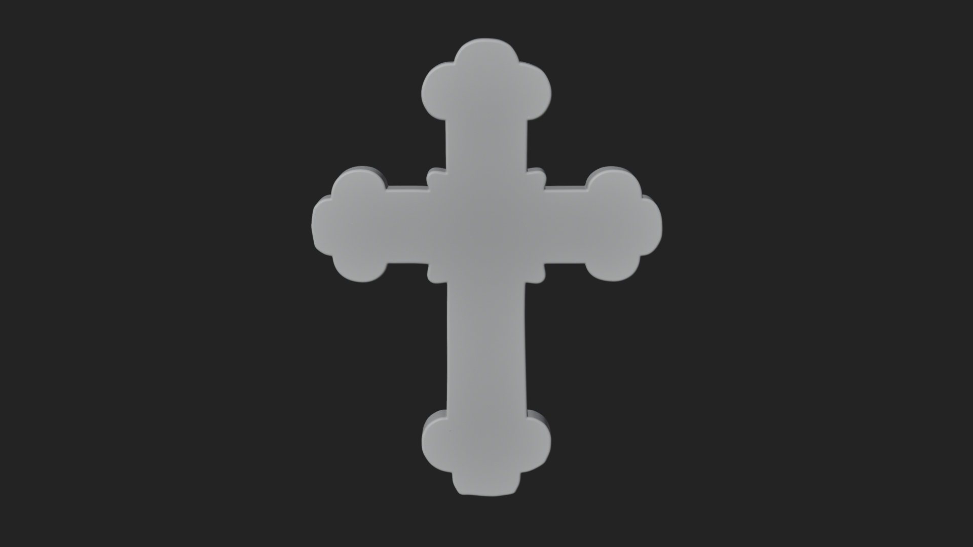 Carved Relief Wall Cross Design 327 3D Print Model 3D Model