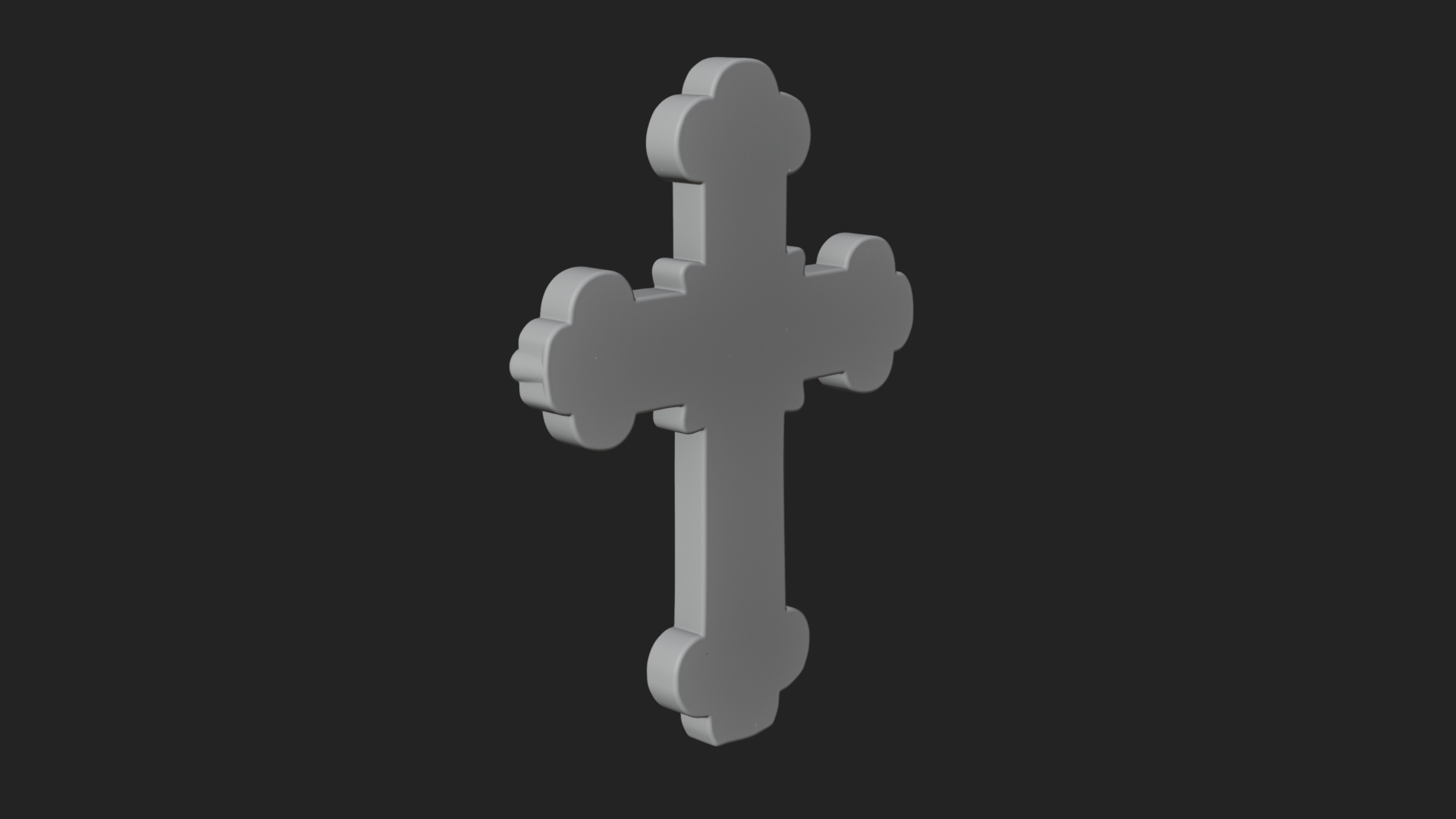 Carved Relief Wall Cross Design 327 3D Print Model 3D Model