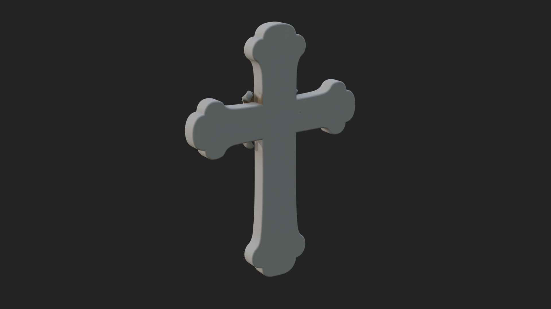 Carved Relief Wall Cross Design 329 3D Print Model 3D Model