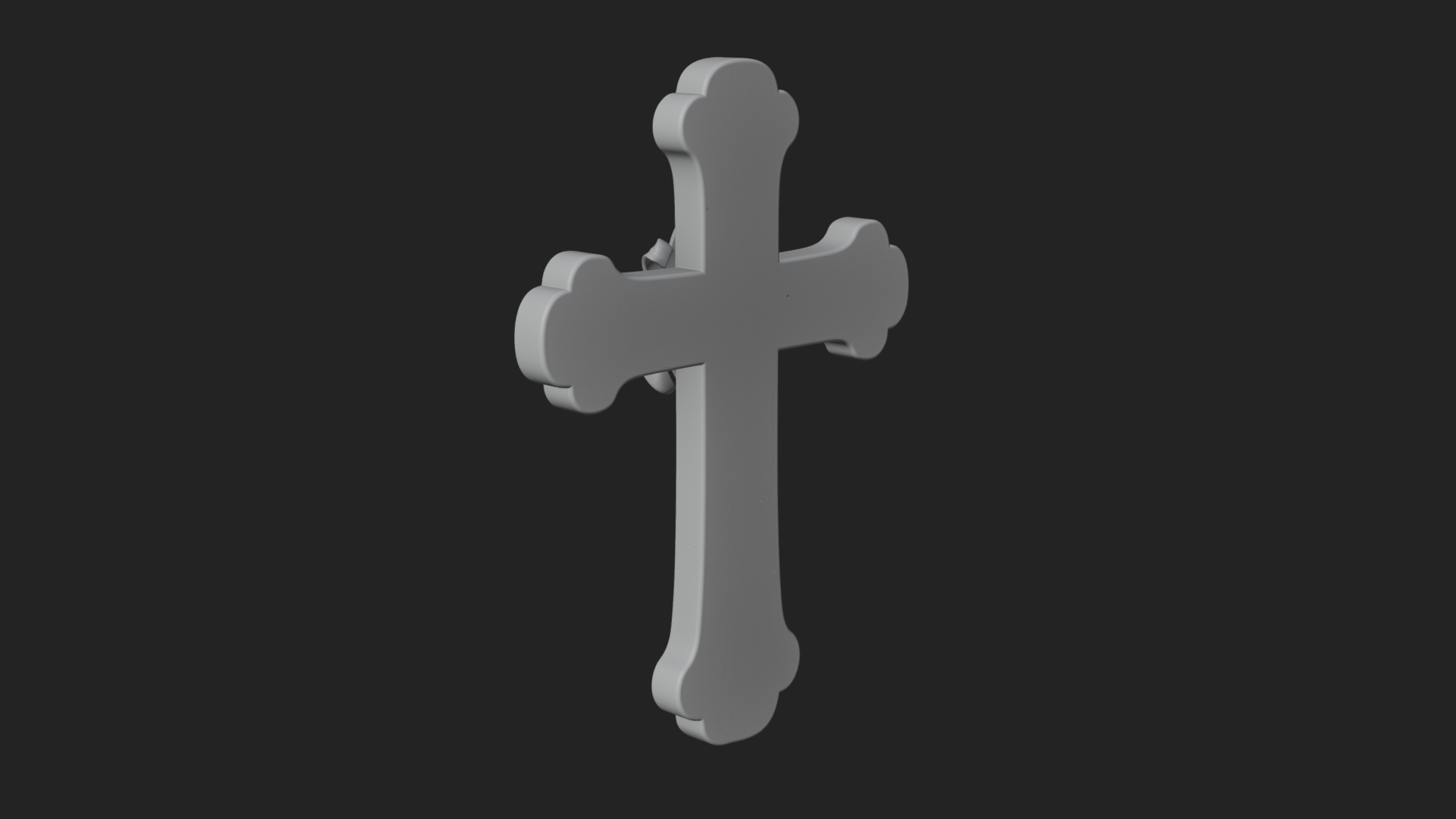 Carved Relief Wall Cross Design 329 3D Print Model 3D Model