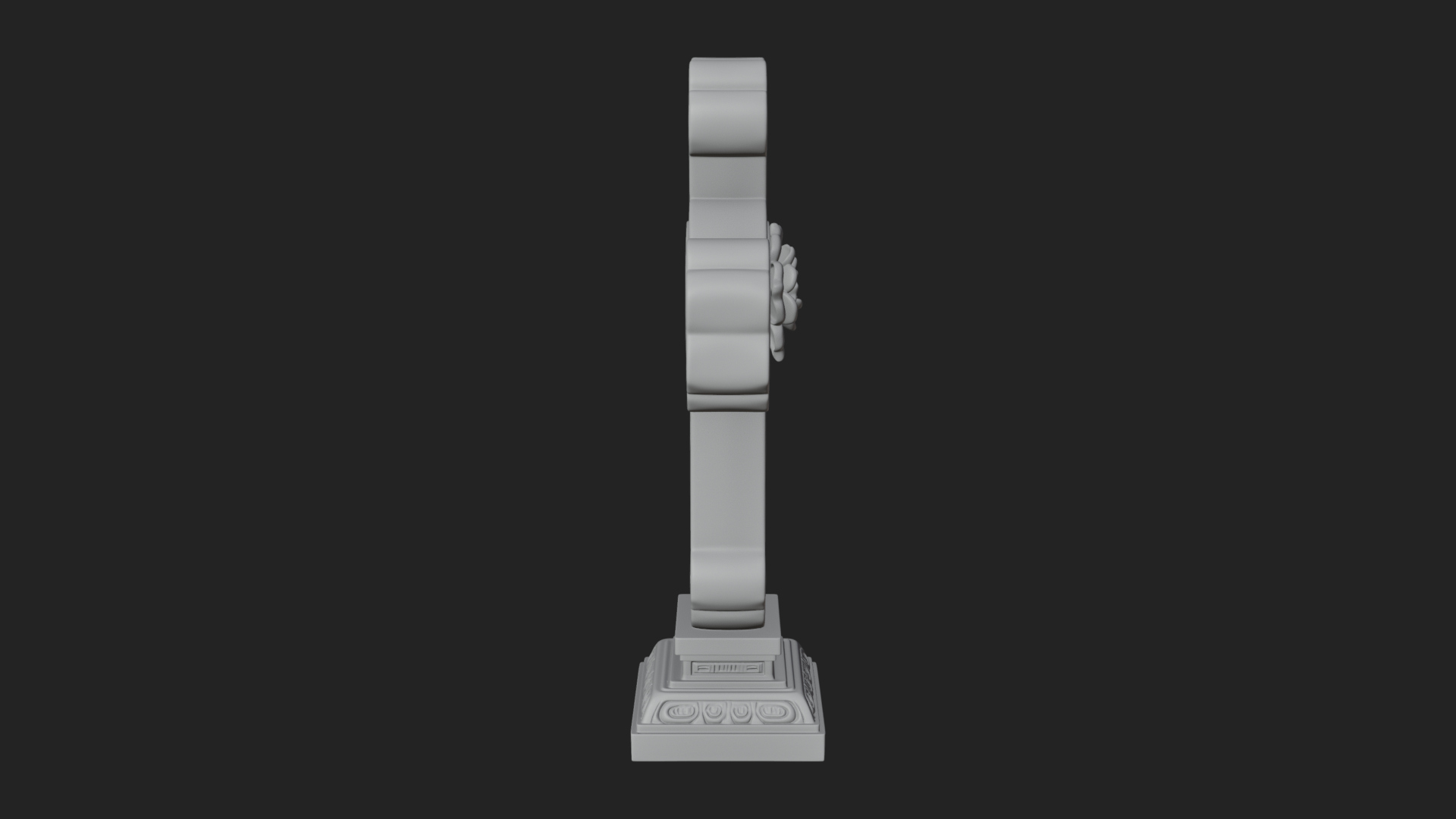 Carved Relief Wall Cross Design 33 3D Print Model 3D Model