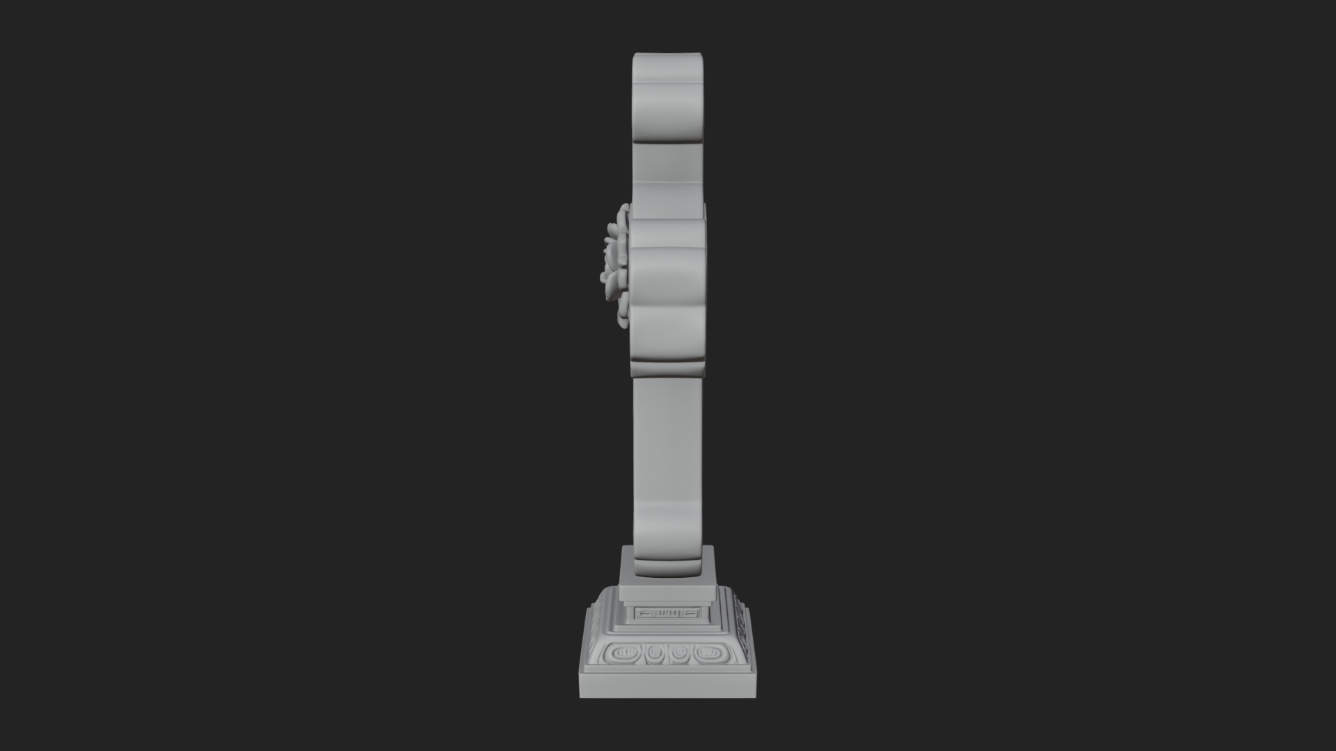 Carved Relief Wall Cross Design 33 3D Print Model 3D Model