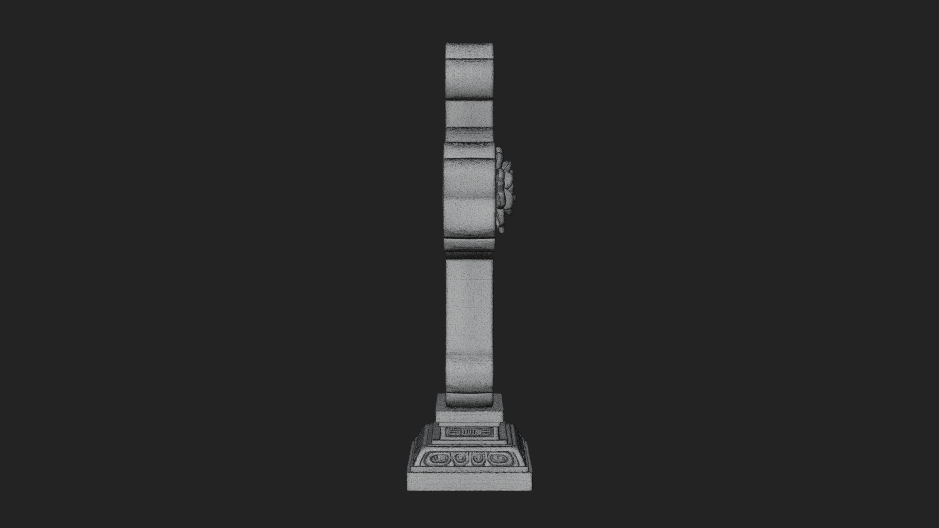 Carved Relief Wall Cross Design 33 3D Print Model 3D Model